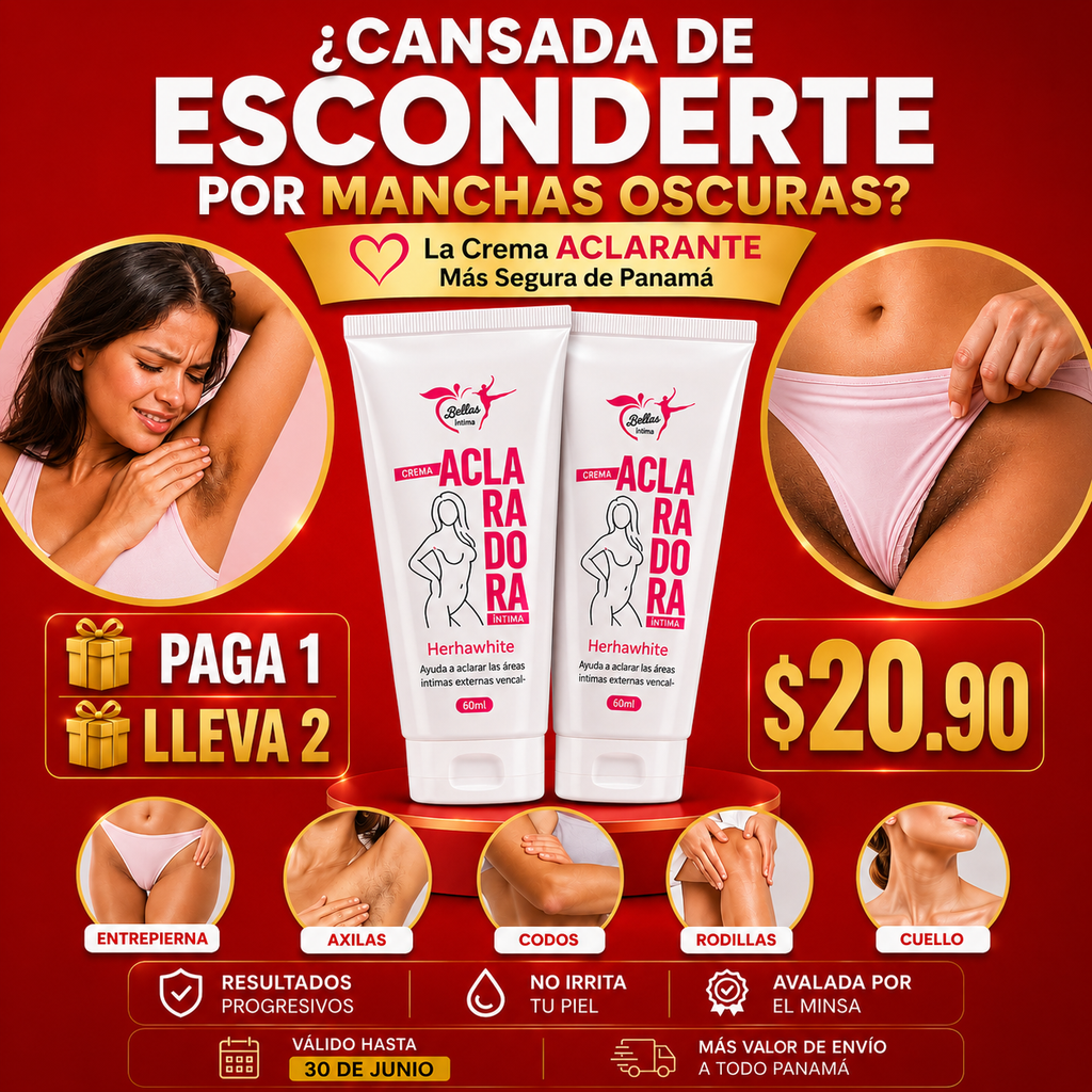 OFERTA CREMA ACLARANTE 2X1 HASTA 30 JUNIO