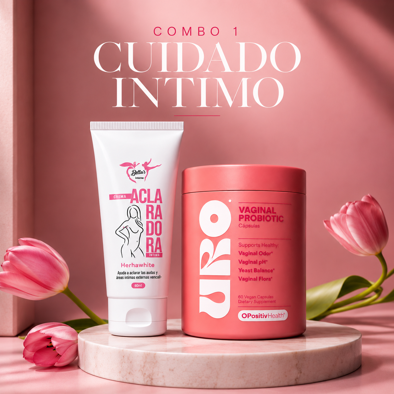 🌸 Combo 1 – Cuidado Íntimo Bellas + URO Probiotic