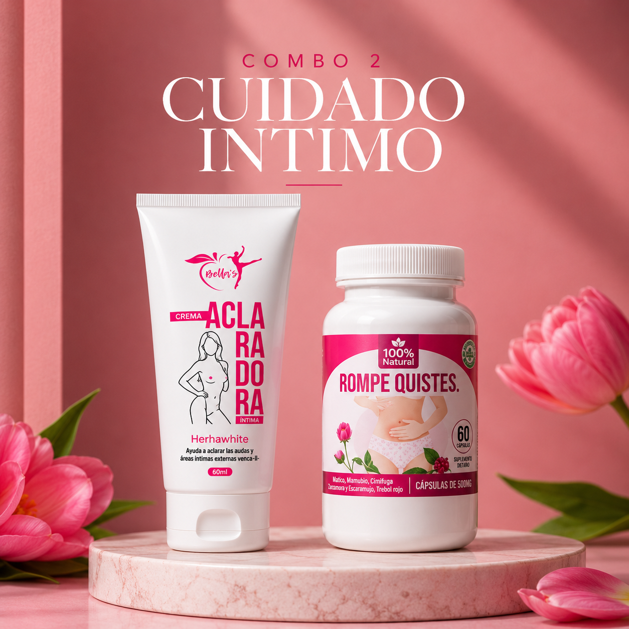 🌸 Combo 2 – Cuidado Íntimo Bellas + Rompe Quistes