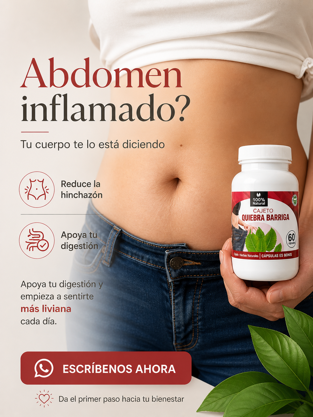 QUIEBRA BARRIGA-Extracto Natural de Cajeto –Bienestar